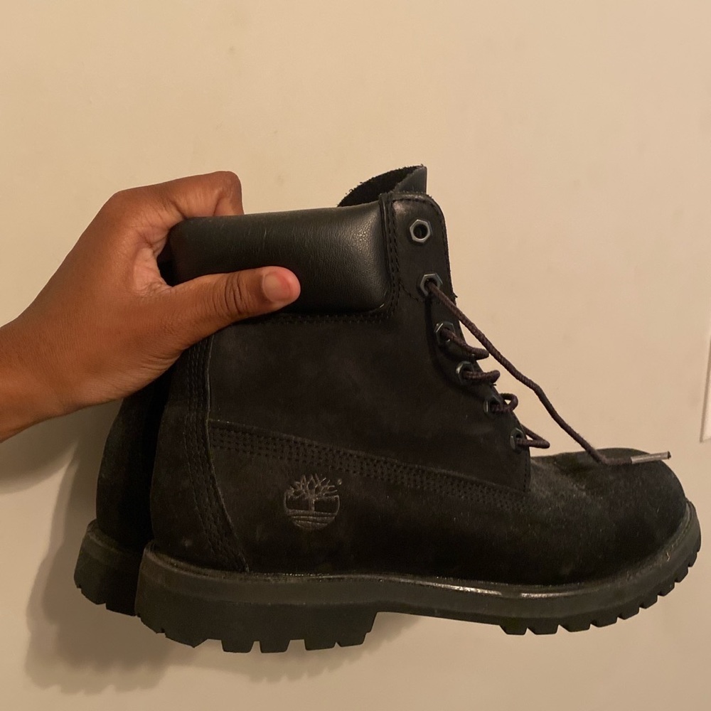 Black Timberland boots